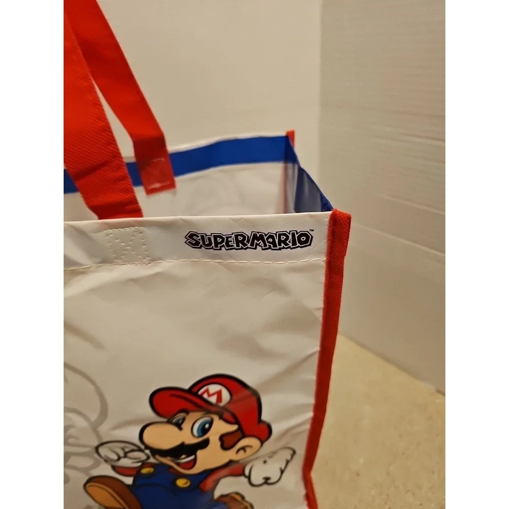 Nintendo Mario Reusable Super Mario Tote Bag Red Handles 2011